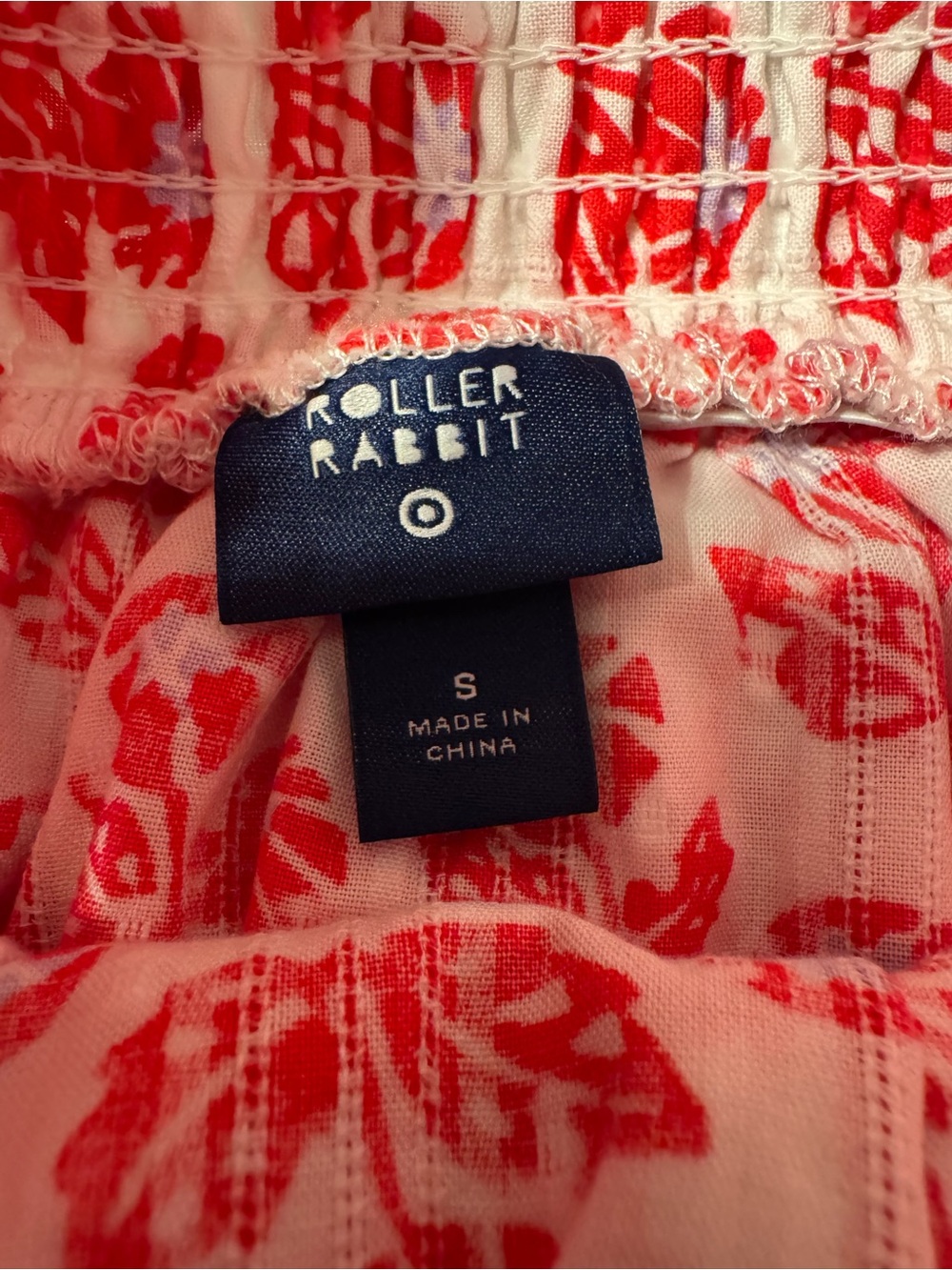 Roller Rabbit x Target Red and White Floral Printed Tiered Mini Skirt - Picture 4 of 5